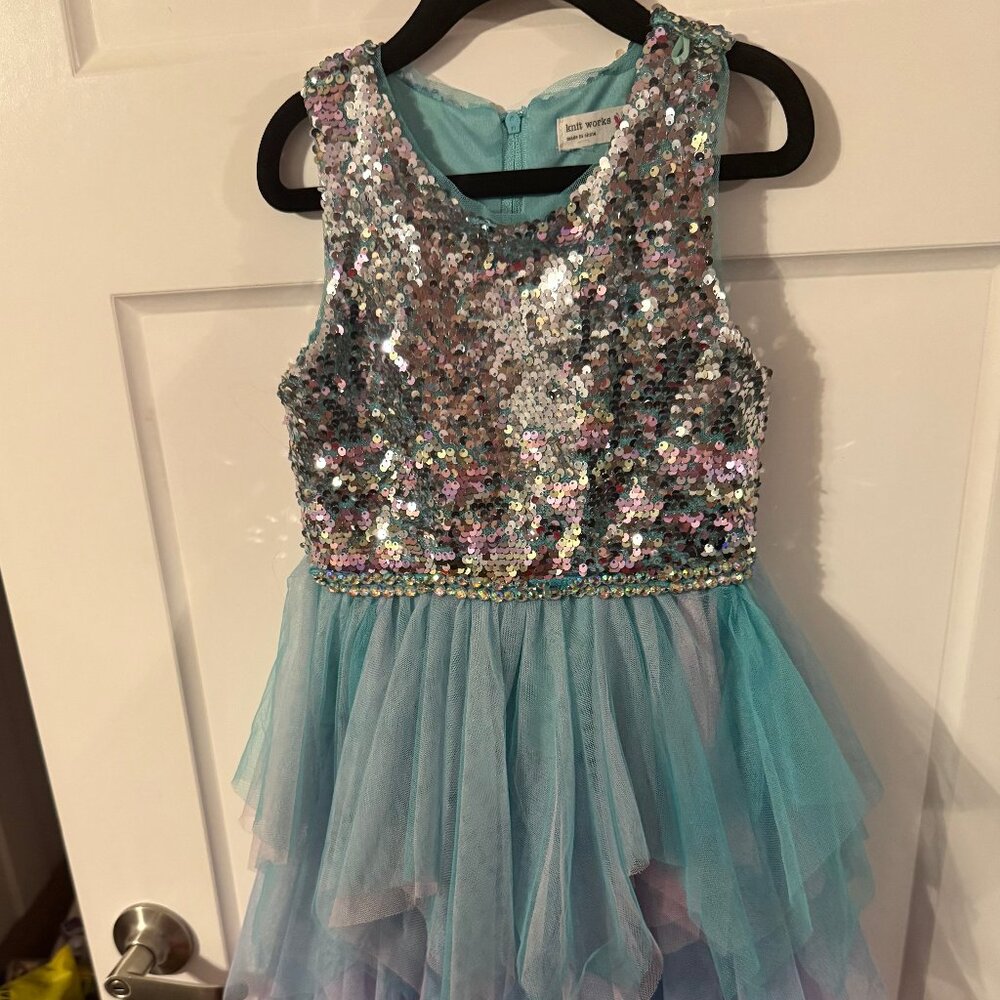 Size 5 Girls Sparkly Dress